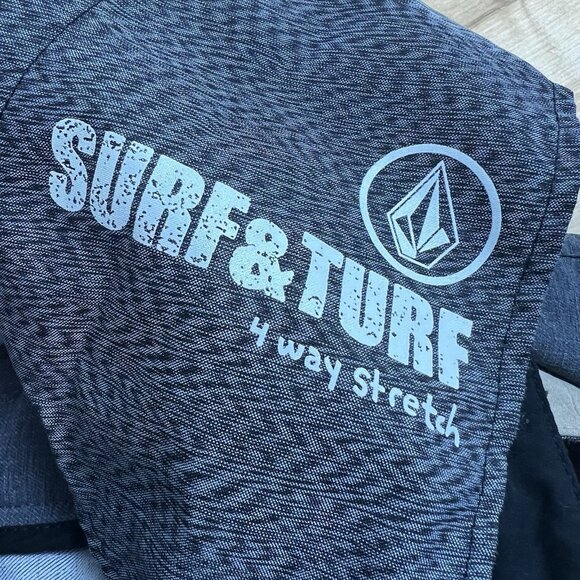 Volcom Surf & Turf Mens Size 34 Stretch Board Shorts Bundle of Two Gray Brown - Picture 10 of 13